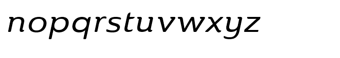 Ainslie Extended Medium Italic Font LOWERCASE