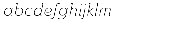 Ainslie Normal Light Italic Font LOWERCASE