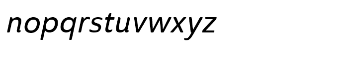 Ainslie Sans Condensed Medium Italic Font LOWERCASE
