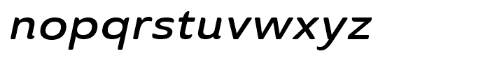 Ainslie Sans Extended Demi Italic Font LOWERCASE