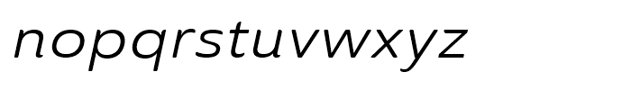 Ainslie Sans Extended Italic Font LOWERCASE