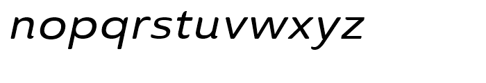 Ainslie Sans Extended Medium Italic Font LOWERCASE