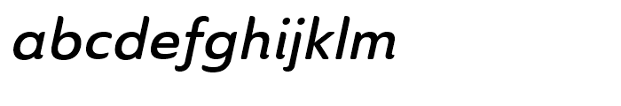 Ainslie Sans Normal Demi Italic Font LOWERCASE