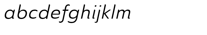 Ainslie Sans Normal Italic Font LOWERCASE