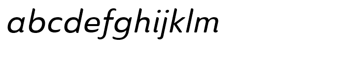 Ainslie Sans Normal Medium Italic Font LOWERCASE