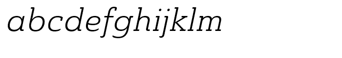 Ainslie Slab Book Italic Font LOWERCASE