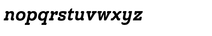 Ainslie Slab Condensed Bold Italic Font LOWERCASE