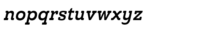 Ainslie Slab Condensed Demi Italic Font LOWERCASE