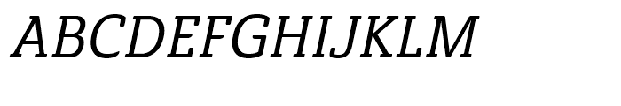 Ainslie Slab Condensed Medium Italic Font UPPERCASE