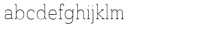 Ainslie Slab Condensed Thin Font LOWERCASE