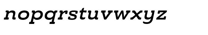 Ainslie Slab Extended Demi Italic Font LOWERCASE