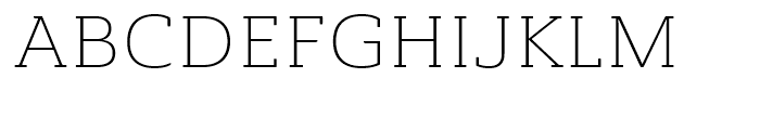 Ainslie Slab Extended Light Font UPPERCASE