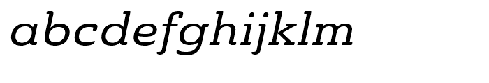 Ainslie Slab Extended Medium Italic Font LOWERCASE