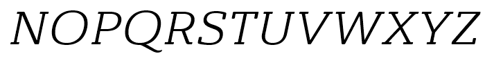 Ainslie Slab Extended Regular Italic Font UPPERCASE