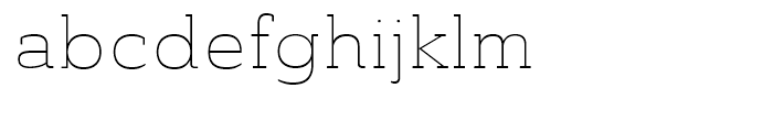 Ainslie Slab Extended Thin Font LOWERCASE