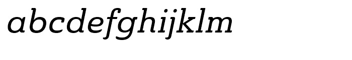 Ainslie Slab Medium Italic Font LOWERCASE