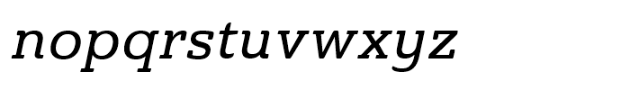Ainslie Slab Medium Italic Font LOWERCASE