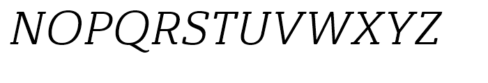 Ainslie Slab Regular Italic Font UPPERCASE