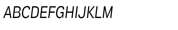 Air Condensed Regular Italic Font UPPERCASE