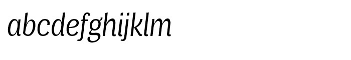 Air Condensed Regular Italic Font LOWERCASE