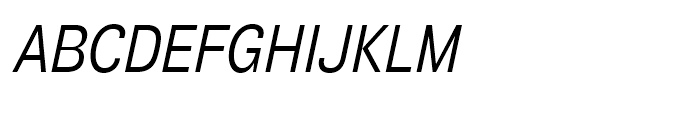 Air Condensed Regular Oblique Font UPPERCASE
