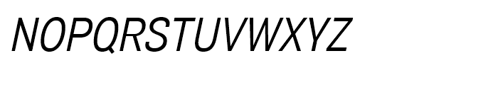 Air Condensed Regular Oblique Font UPPERCASE