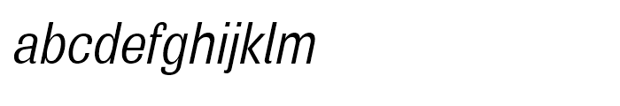 Air Condensed Regular Oblique Font LOWERCASE