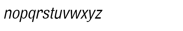 Air Condensed Regular Oblique Font LOWERCASE