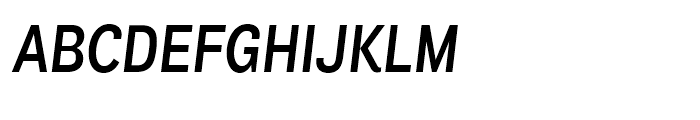 Air Condensed Semibold Italic Font UPPERCASE