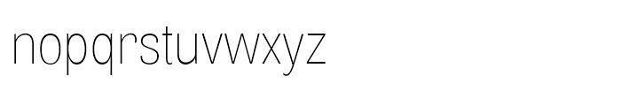 Air Condensed Thin Font LOWERCASE