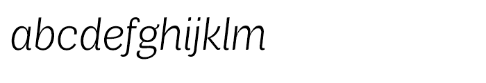 Air Light Italic Font LOWERCASE