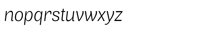 Air Light Italic Font LOWERCASE