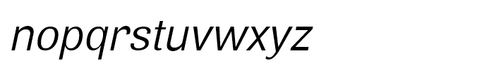 Air Regular Oblique Font LOWERCASE