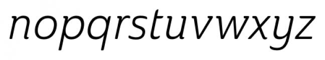 Ainslie Cond Book Italic Font LOWERCASE