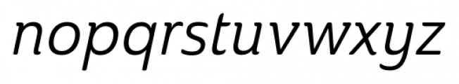 Ainslie Cond Regular Italic Font LOWERCASE