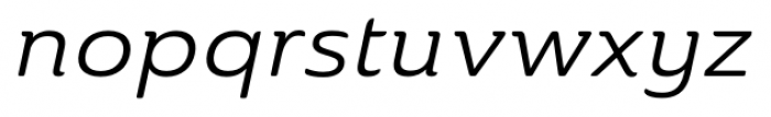 Ainslie Ext Regular Italic Font LOWERCASE