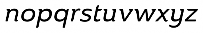 Ainslie Norm Medium Italic Font LOWERCASE