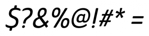 Ainslie Sans Cond Medium Italic Font OTHER CHARS