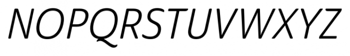 Ainslie Sans Cond Regular Italic Font UPPERCASE