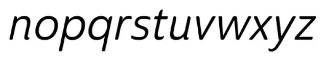 Ainslie Sans Cond Regular Italic Font LOWERCASE