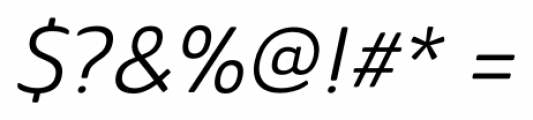 Ainslie Sans Norm Regular Italic Font OTHER CHARS