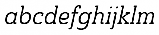 Ainslie Slab Condensed Italic Font LOWERCASE