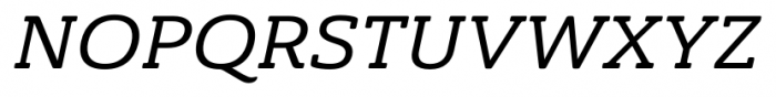 Ainslie Slab Extended Medium Italic Font UPPERCASE