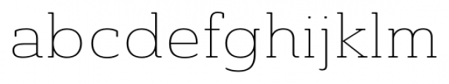 Ainslie Slab Extended Thin Font LOWERCASE