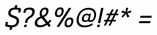 Ainslie Slab Medium Italic Font OTHER CHARS