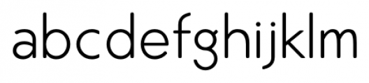 Air Factory Rounded Light Font LOWERCASE