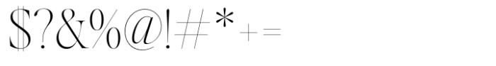 Aida Light Font OTHER CHARS