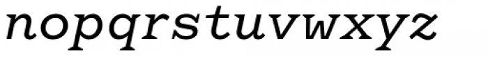 Aidos Medium Italic Font LOWERCASE