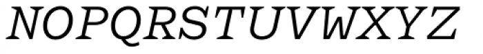 Aidos Normal Italic Font UPPERCASE