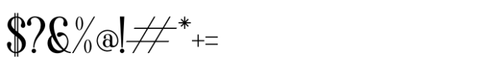 Aikonig Regular Font OTHER CHARS
